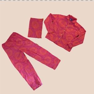 Pine Cone Hill 100% cotton pajama set with bag. Two piece.